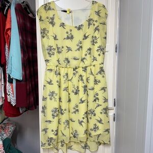 Maurice’s Yellow Floral Midi Dress
